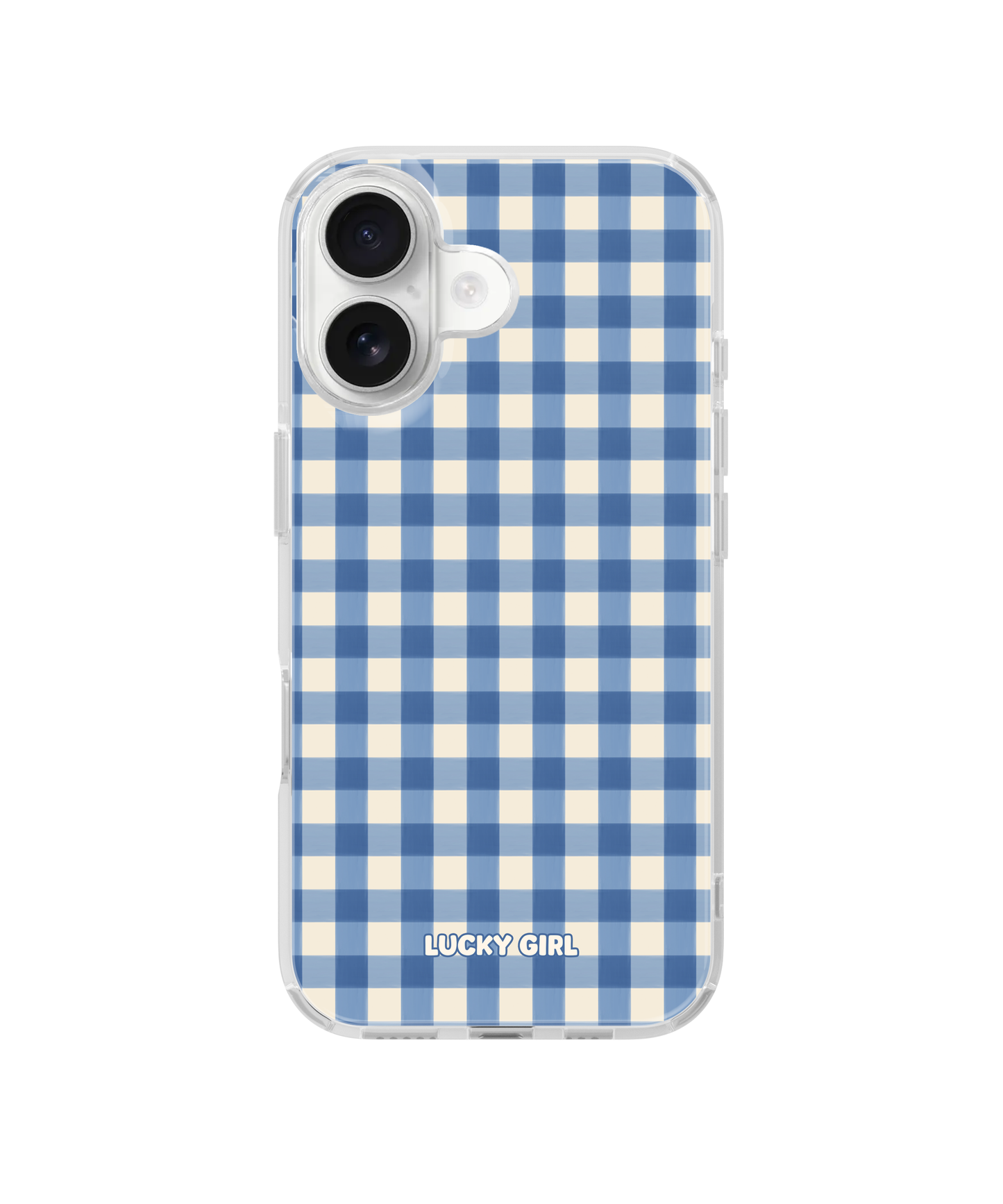 Blueberry Gingham Clear Case Insert