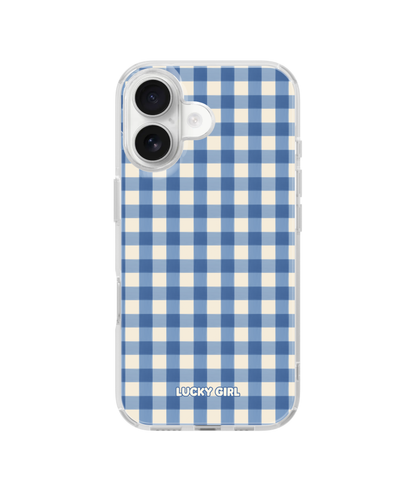 Blueberry Gingham Clear Case Insert