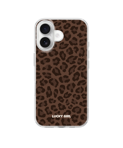 Espresso Leopard Clear Case Insert