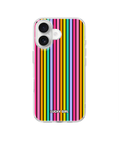 Rainbow Stripes Clear Case Insert