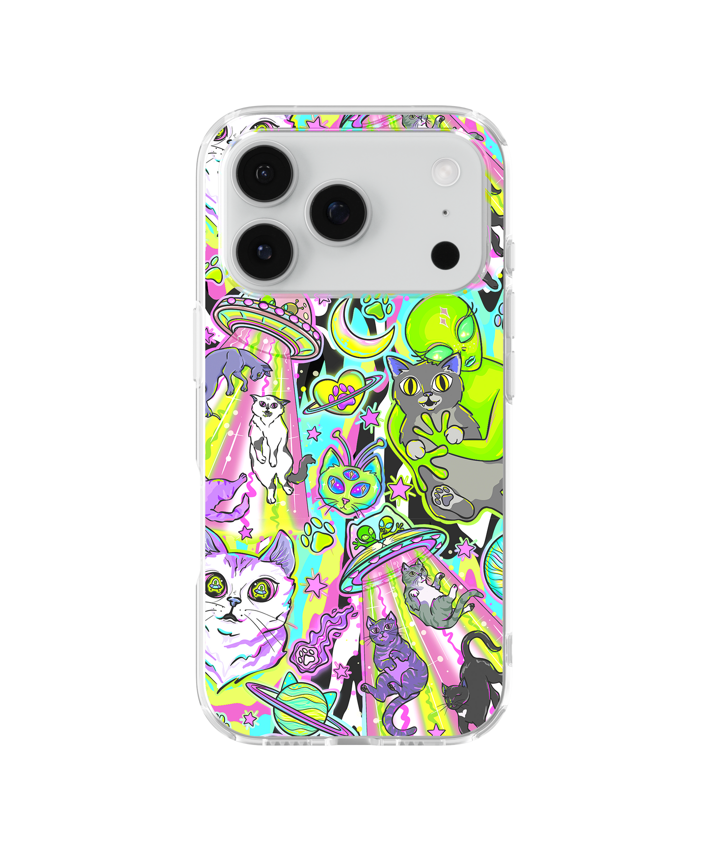 Alien Acid Holographic Clear Case Insert