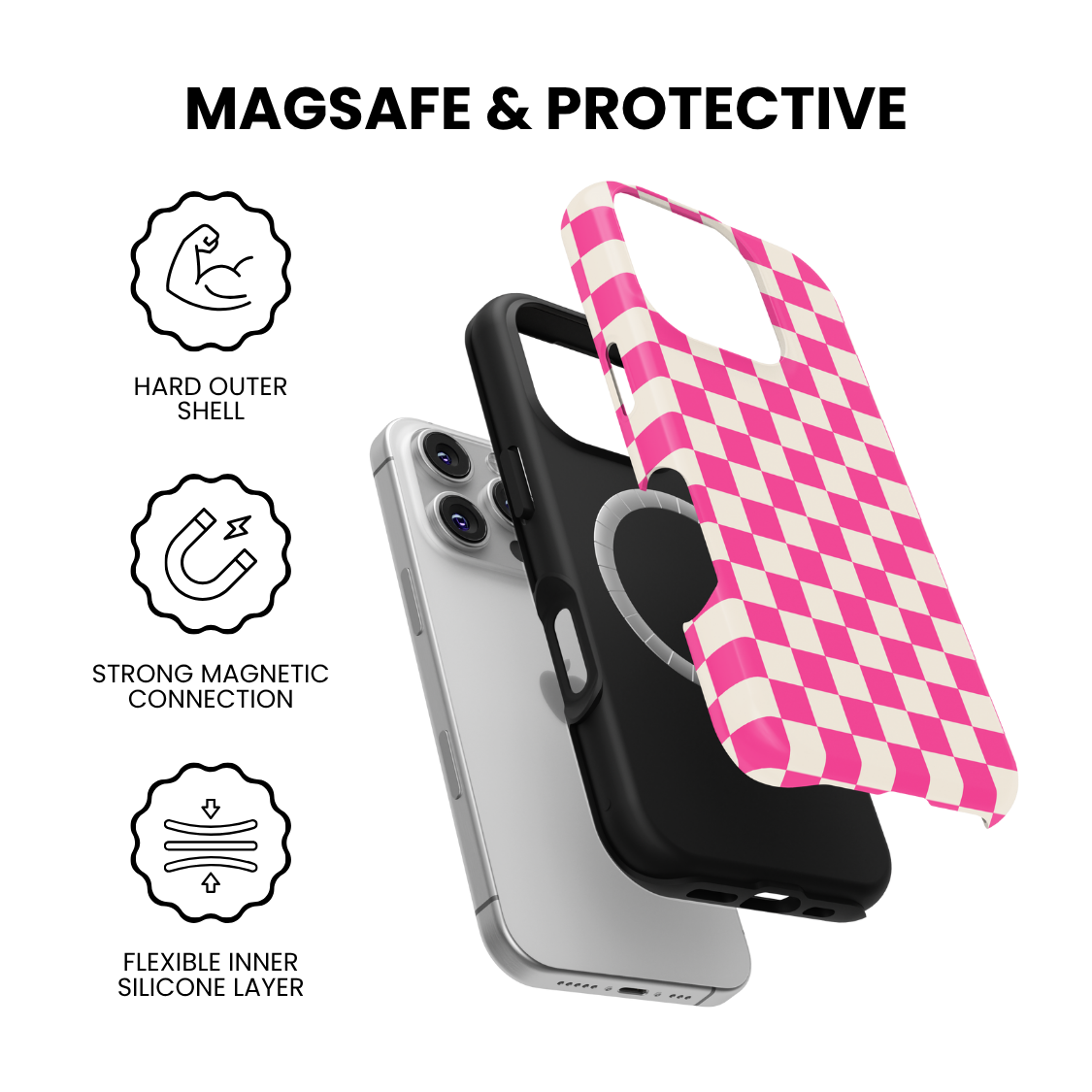 It Girl Checkers II MagSafe Phone Case