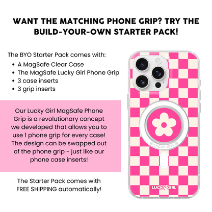 It Girl Checkers II Clear Case Insert