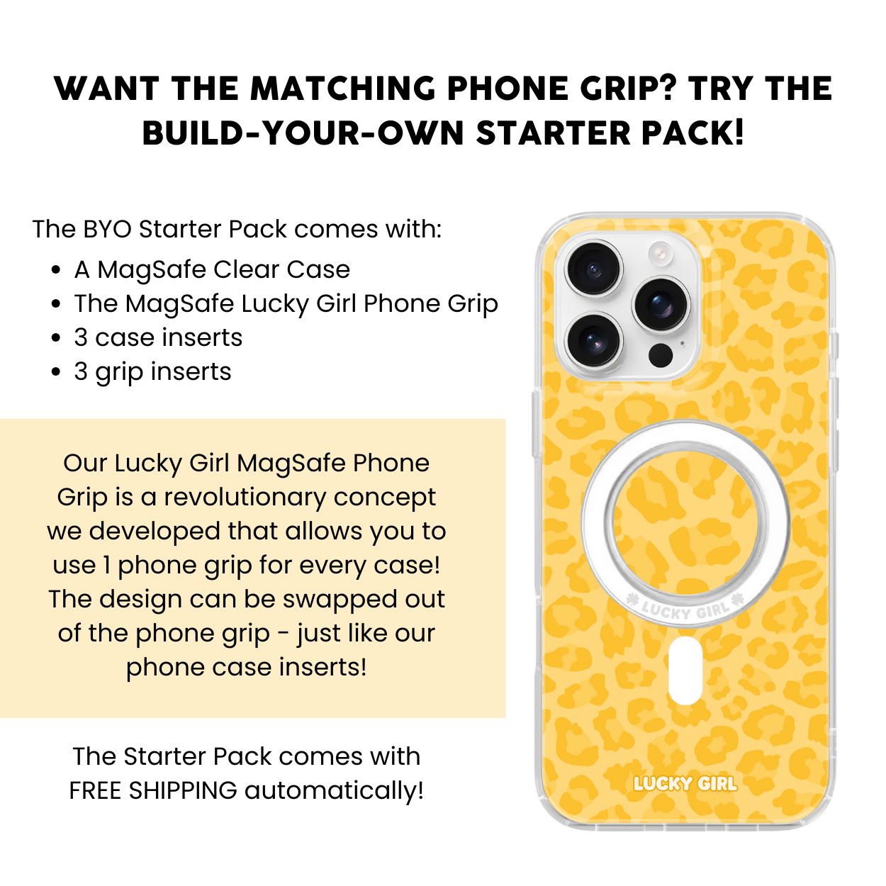 Sunny Leopard Clear Case Insert