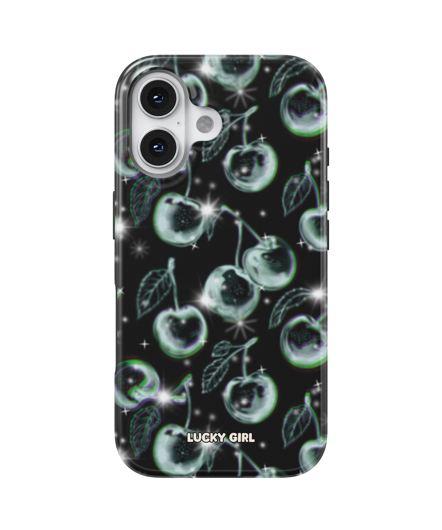 Chrome Cherries Phone Case