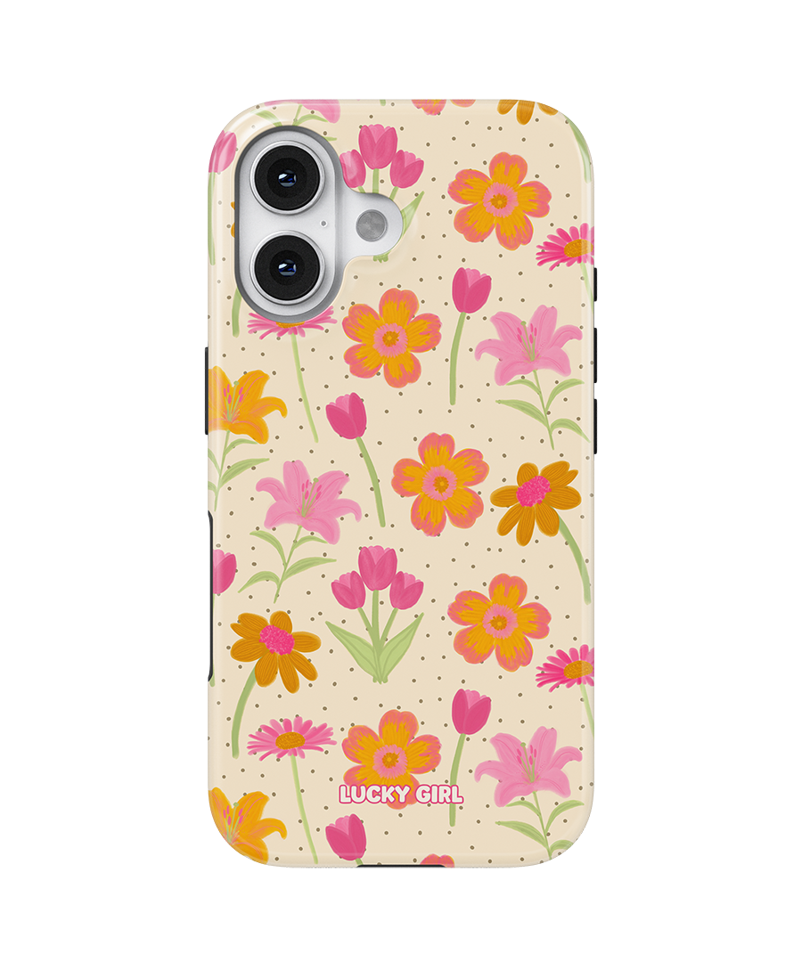 Polka Petals Phone Case