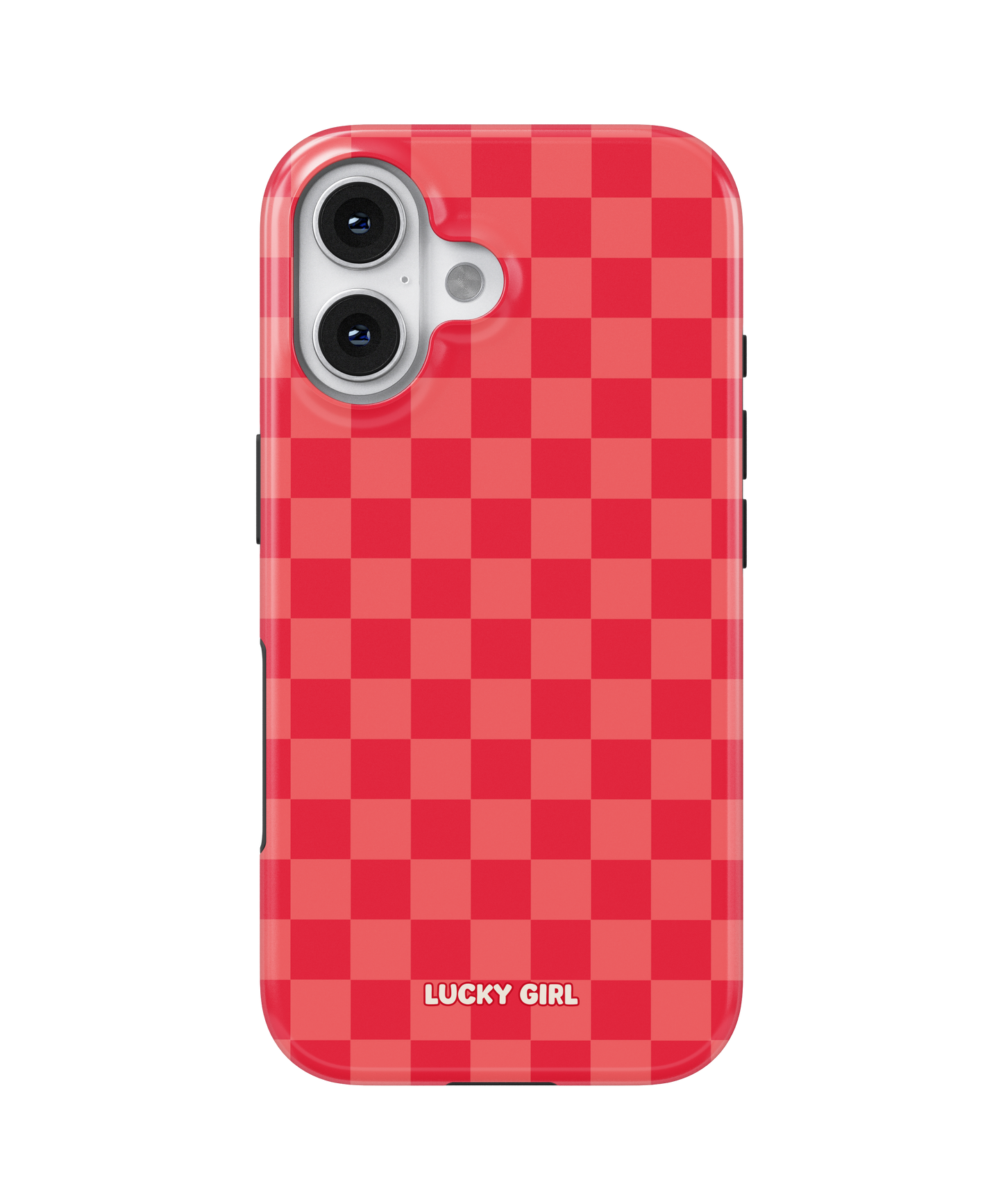 Vermillion Checkers Phone Case