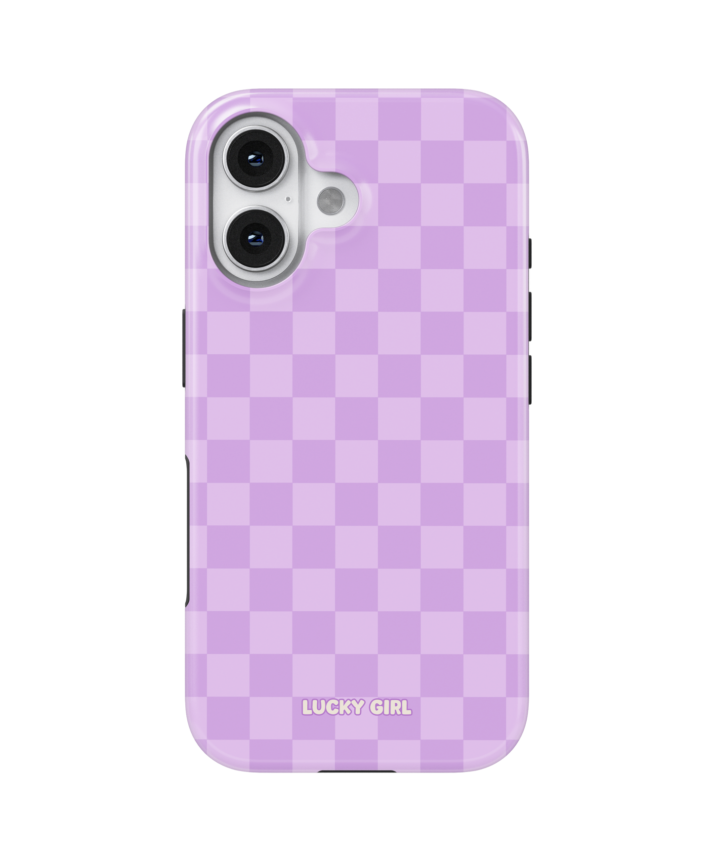 Lilac Checkers Phone Case