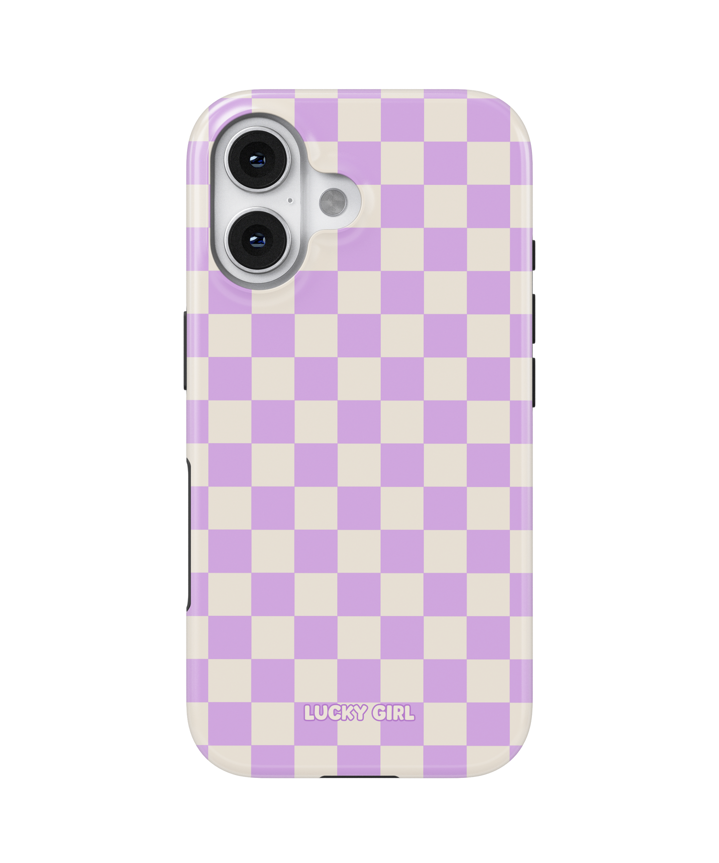 Lilac Checkers II Phone Case