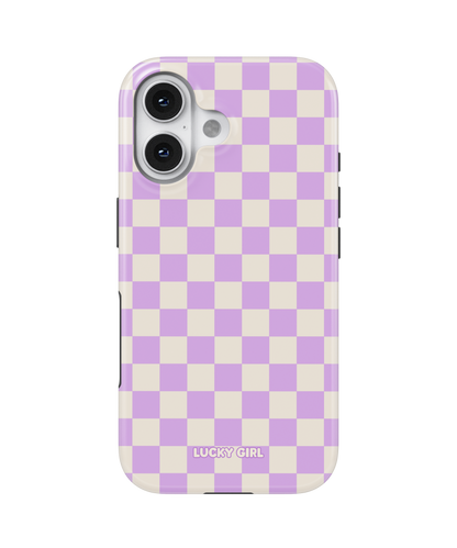Lilac Checkers II Phone Case