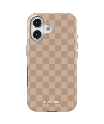 Chestnut Checkers Phone Case