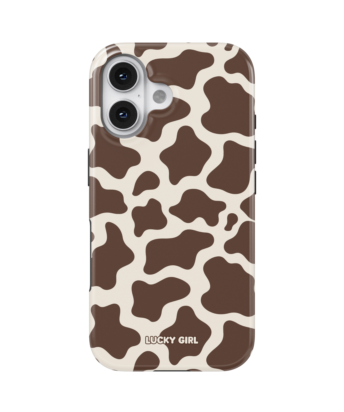 Espresso Cow Print Phone Case