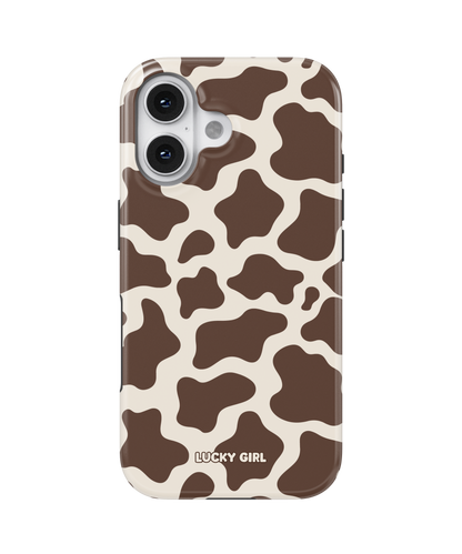 Espresso Cow Print Phone Case