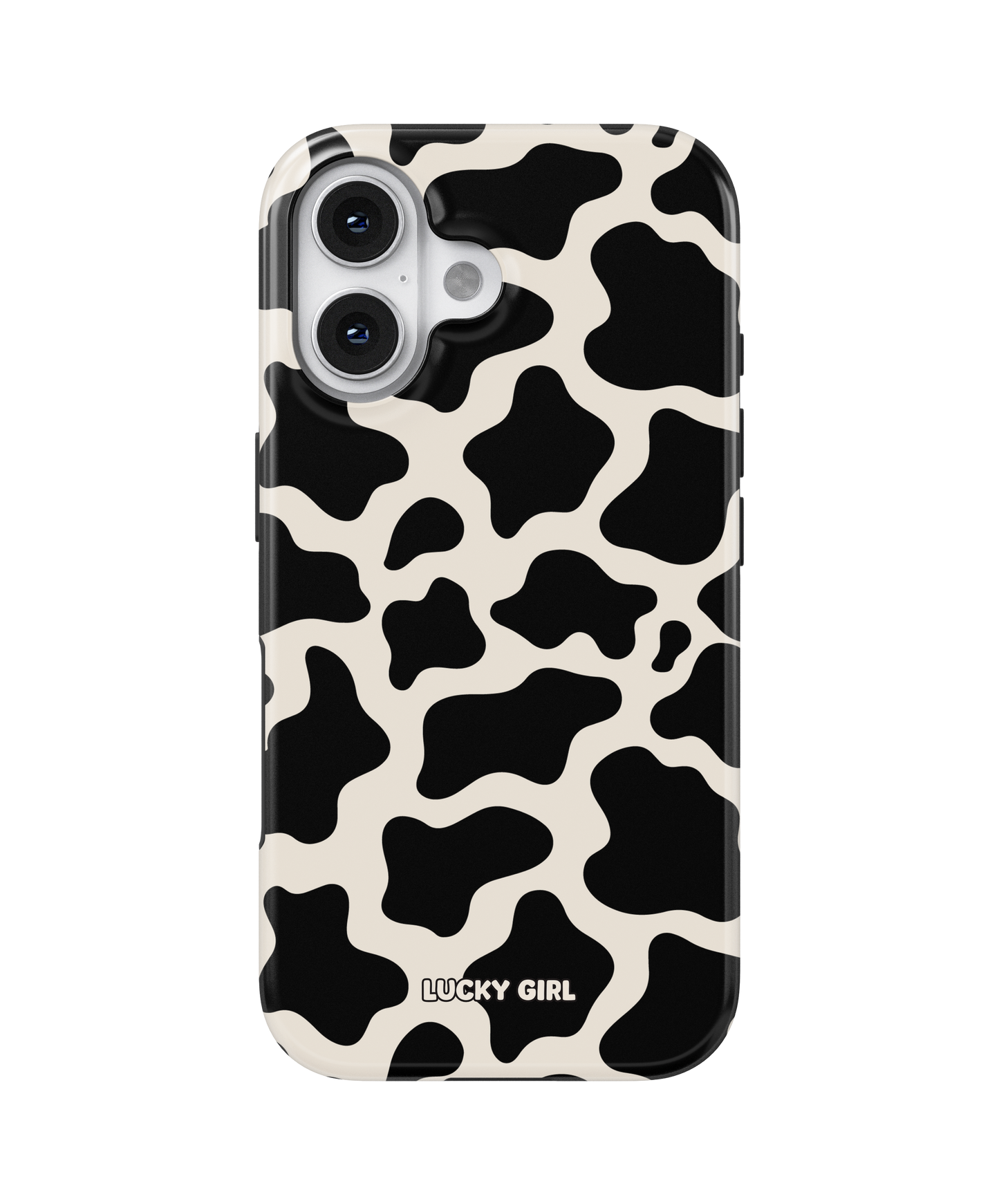 Onyx Cow Print Phone Case