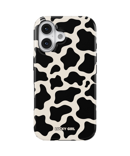Onyx Cow Print Phone Case
