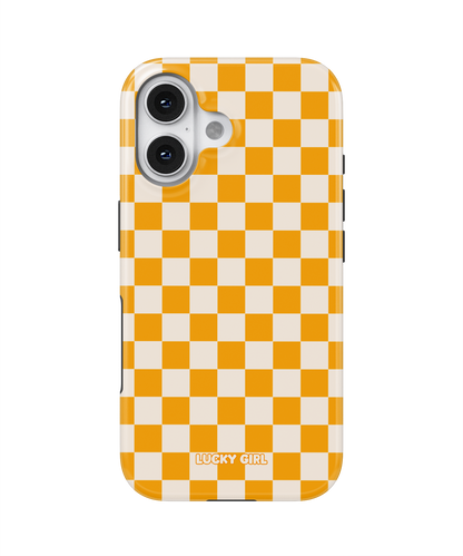 Creamsicle Checkers II Phone Case