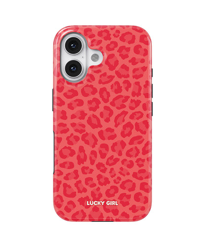 Vermillion Leopard Phone Case