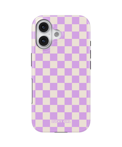 Lavender Checkers II Phone Case