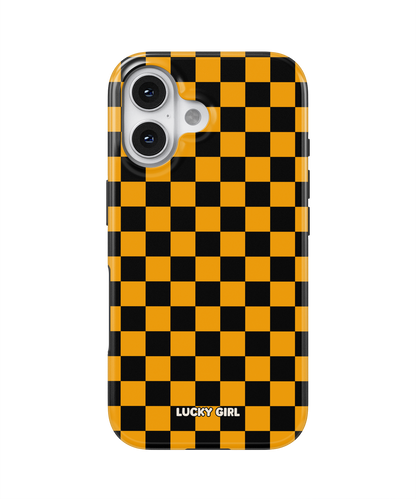 Creamsicle Checkers Phone Case