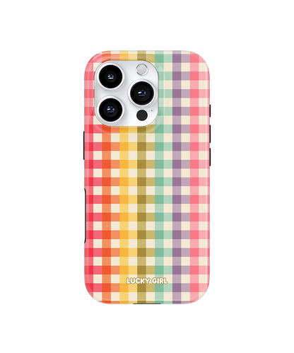 Rainbow Gingham Phone Case