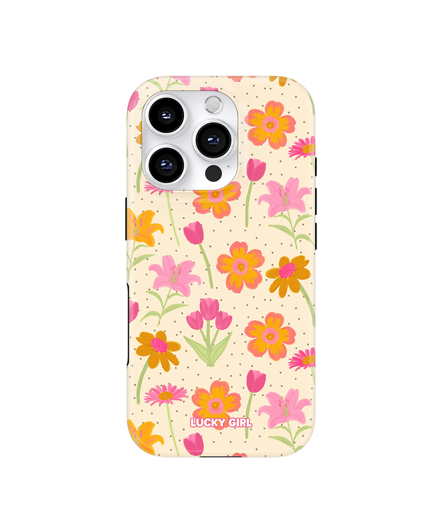 Polka Petals Phone Case
