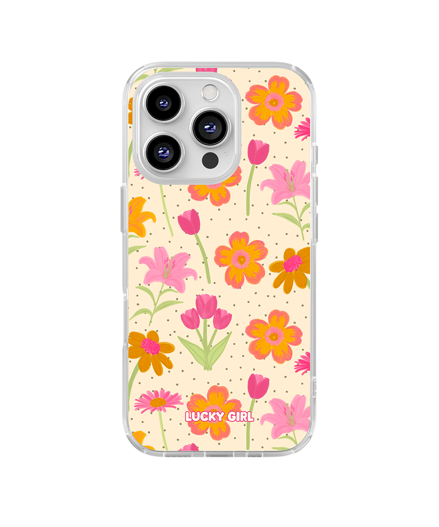 Polka Petals Clear Case Insert