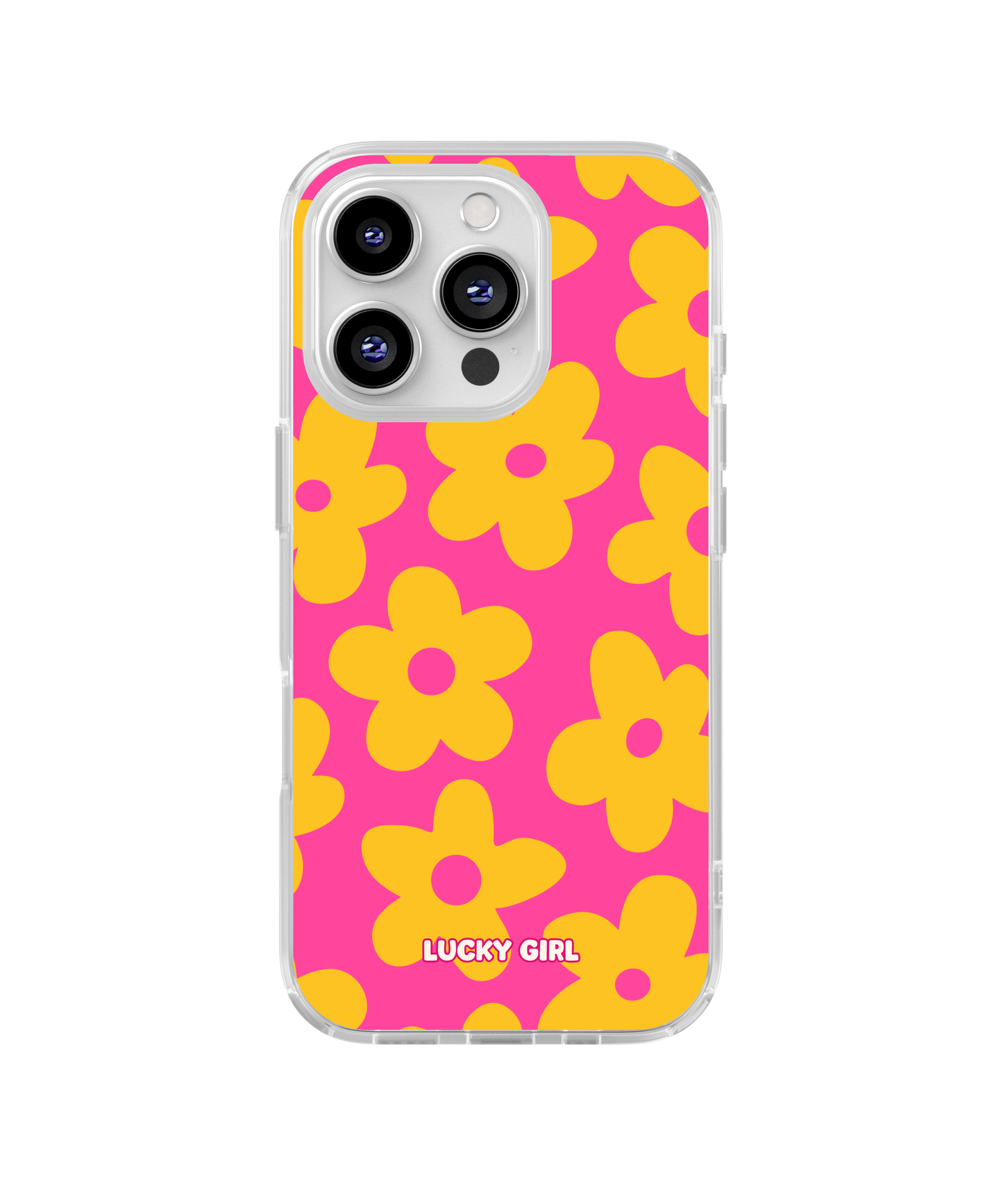Pink Lemonade Big Blooms Clear Case Insert