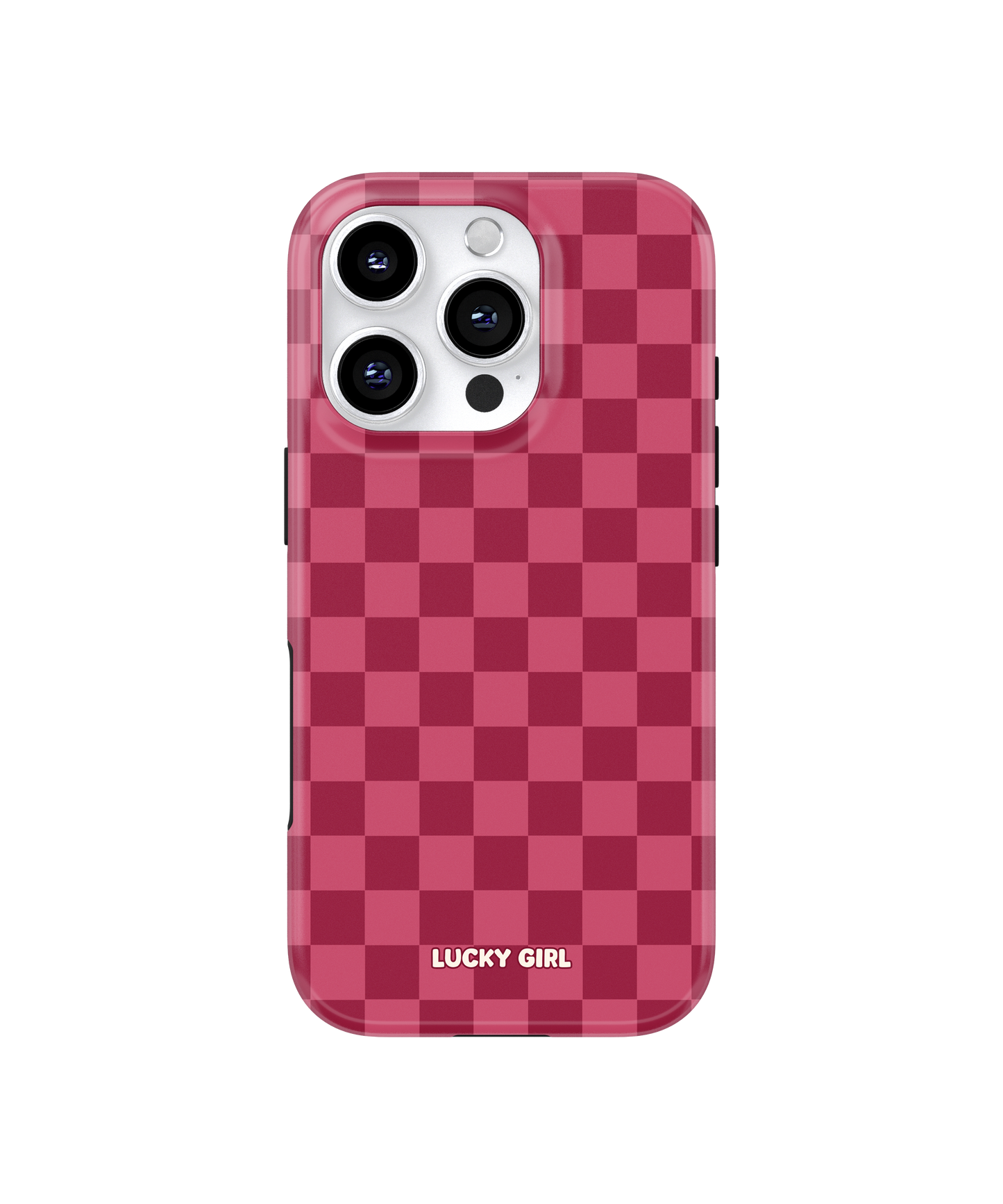Black Cherry Checkers Phone Case