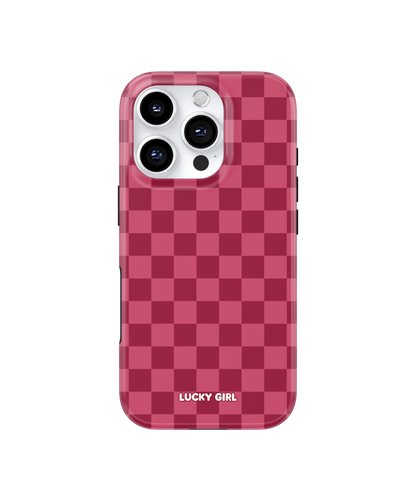 Black Cherry Checkers Phone Case