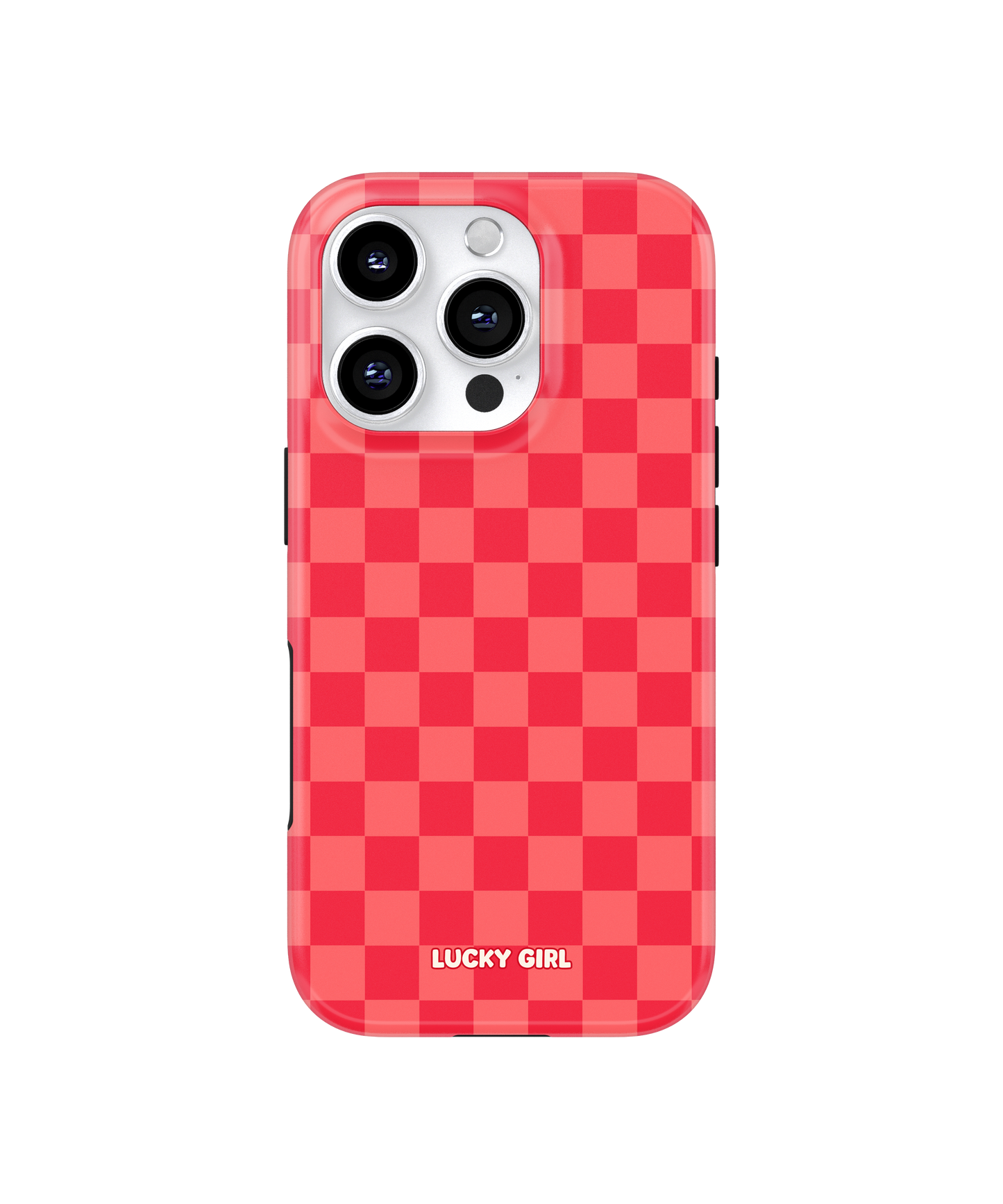 Vermillion Checkers Phone Case