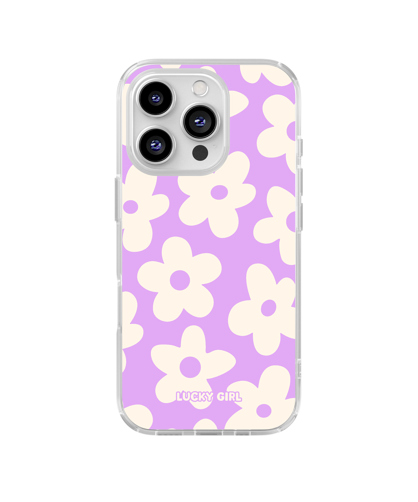 Lavender Big Blooms Clear Case Insert
