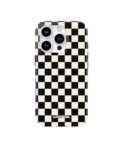 Onyx Checkers II Phone Case