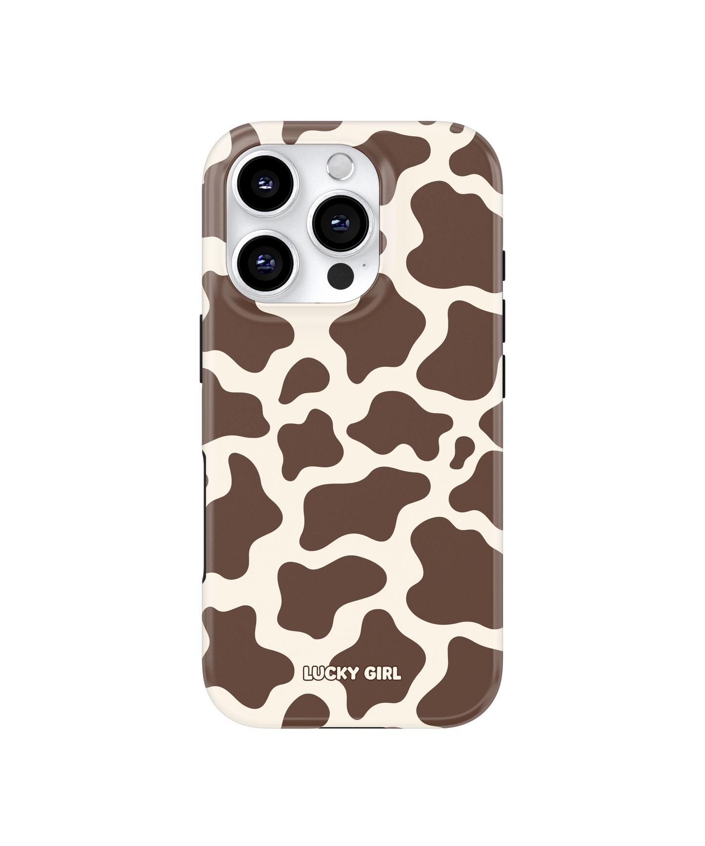 Espresso Cow Print Phone Case