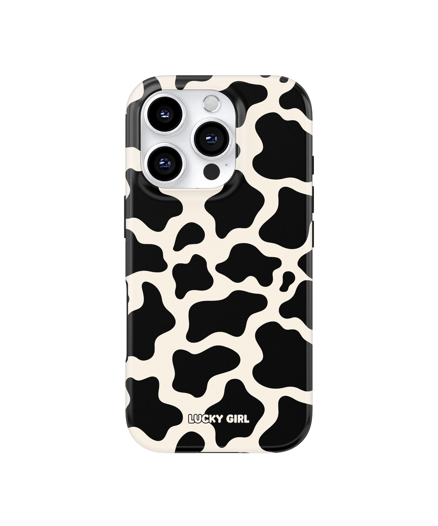 Onyx Cow Print Phone Case