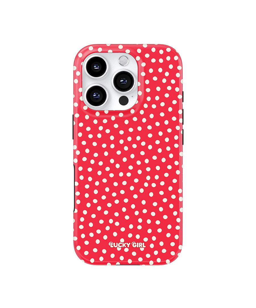 Vermillion Dots Phone Case