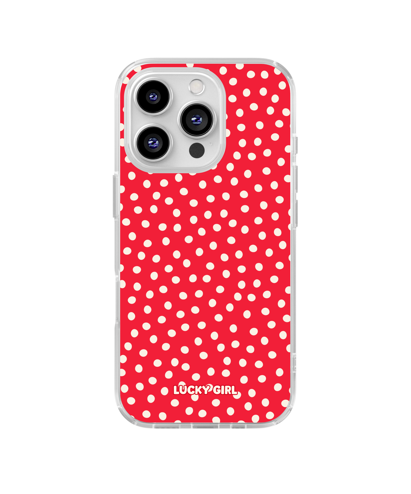 Vermillion Dots Clear Case Insert