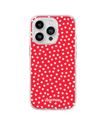 Vermillion Dots Clear Case Insert