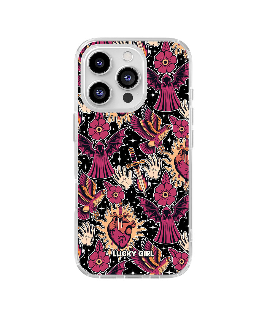 Silent Heart Clear Case Insert