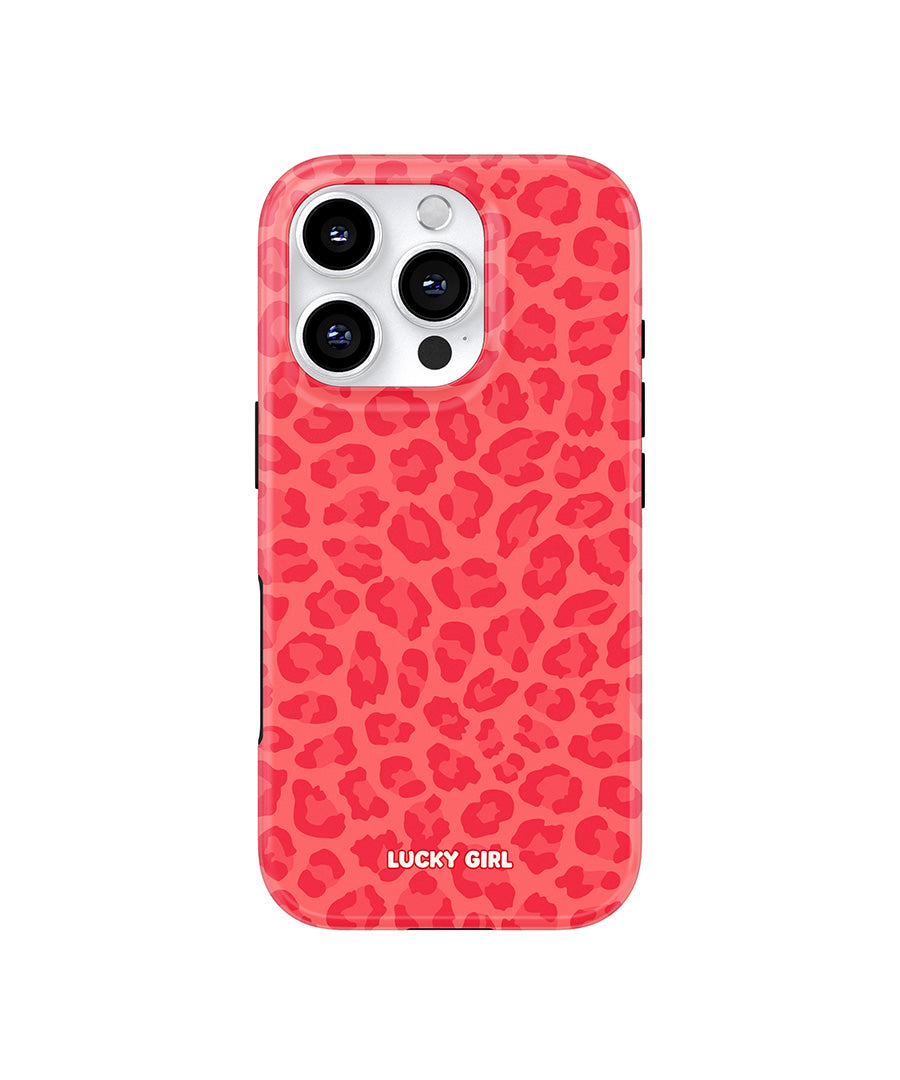 Vermillion Leopard Phone Case