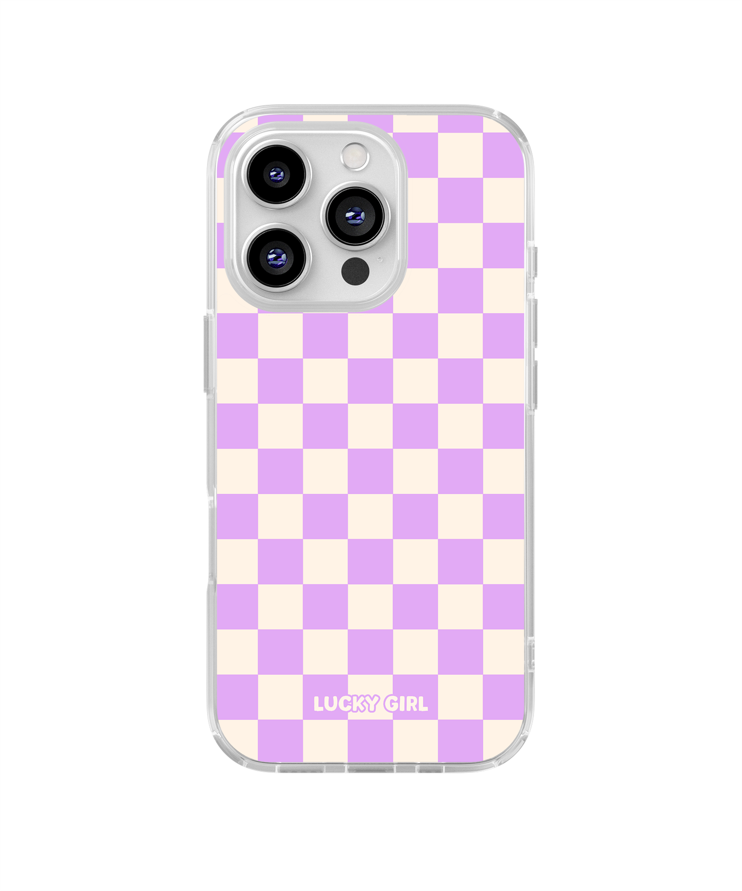 Lavender Checkers II Clear Case Insert