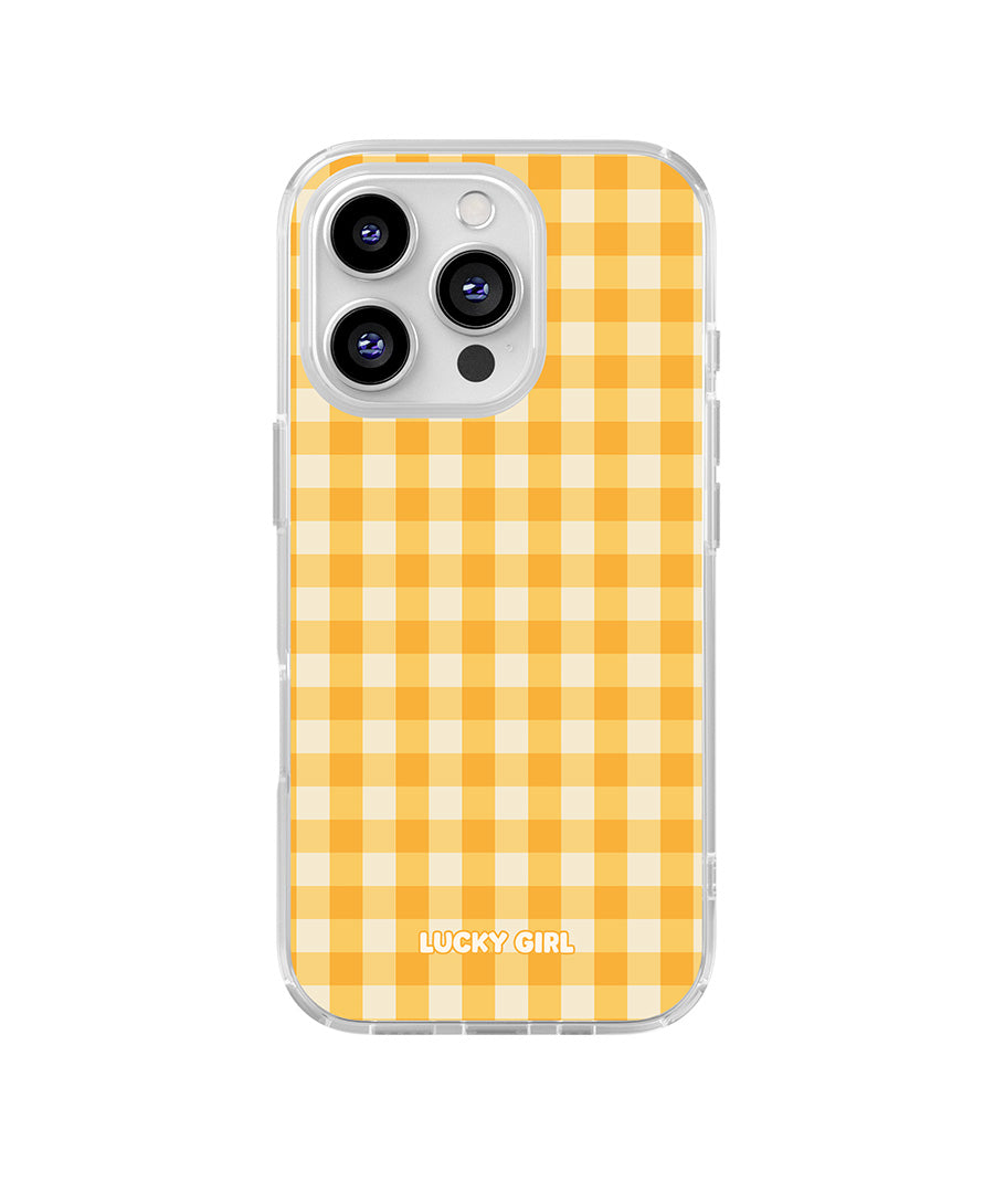 Sunshine Gingham Clear Case Insert