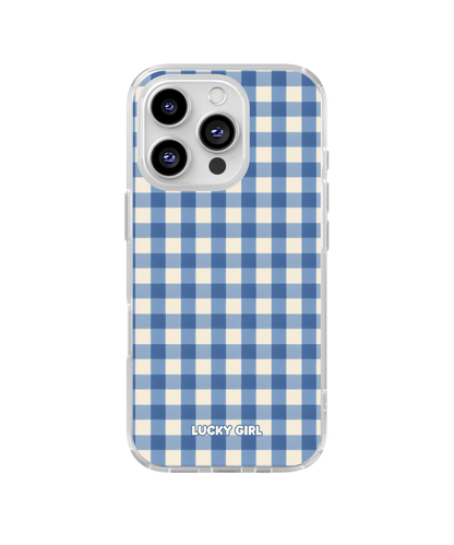 Blueberry Gingham Clear Case Insert