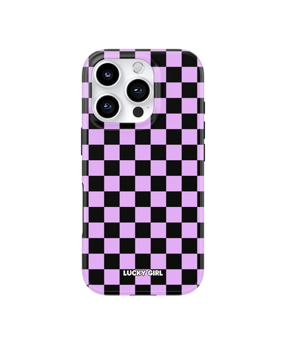 Lavender Checkers Phone Case