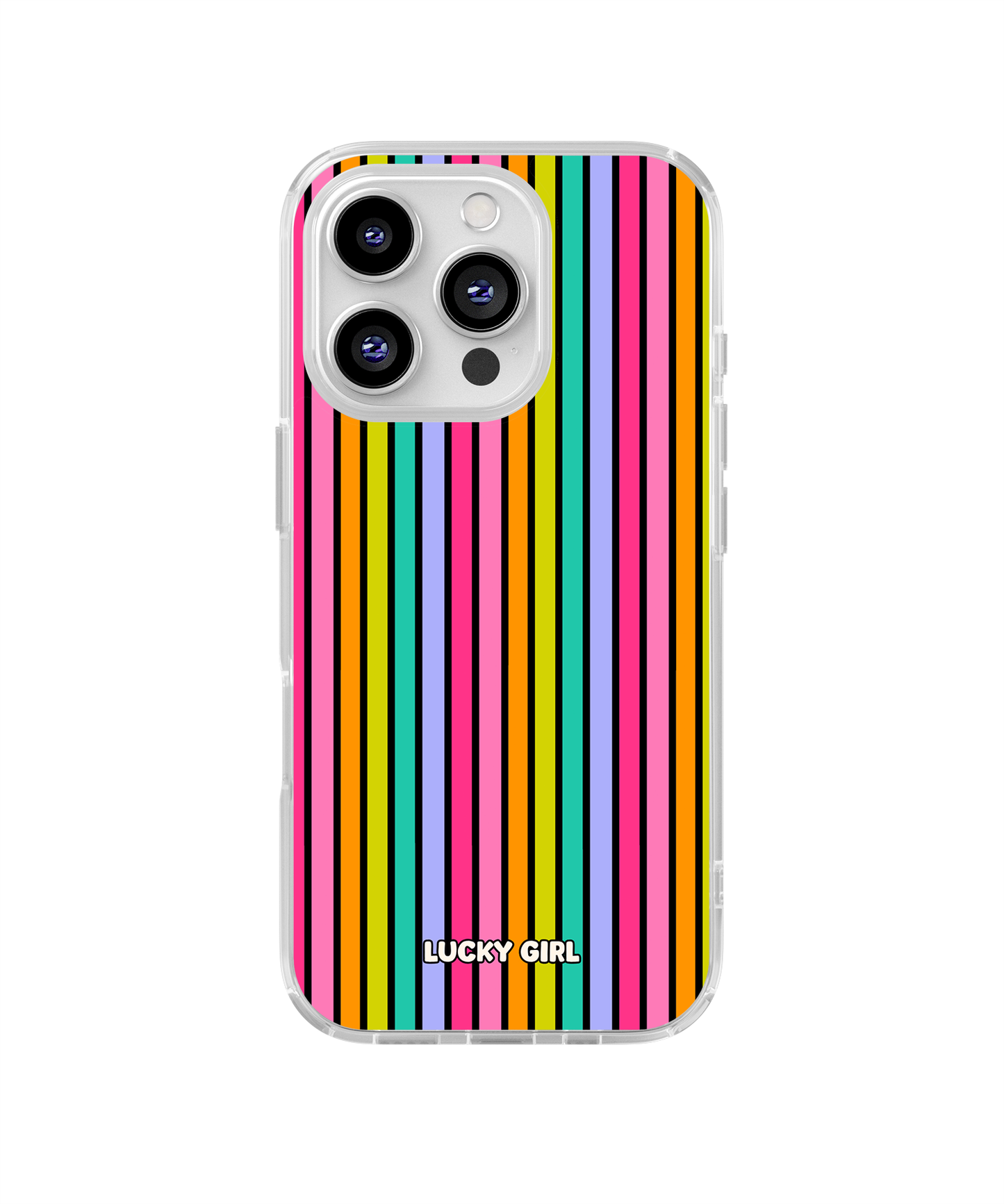Rainbow Stripes Clear Case Insert