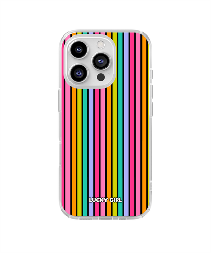 Rainbow Stripes Clear Case Insert