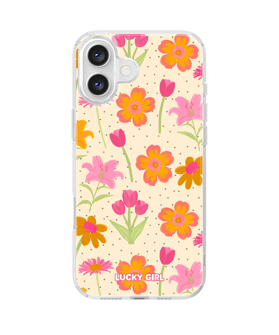Polka Petals Clear Case Insert