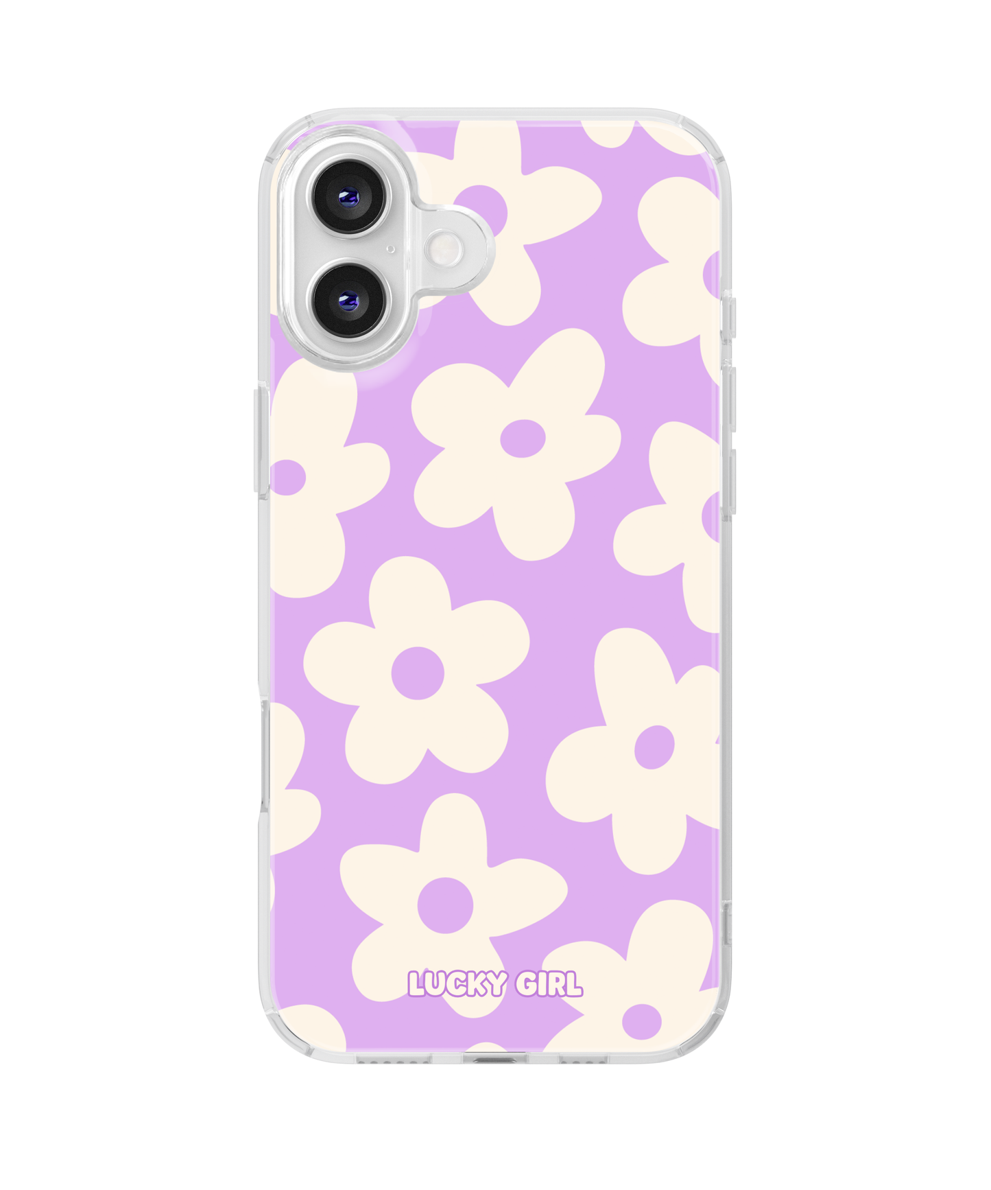 Lilac Big Blooms Clear Case Insert