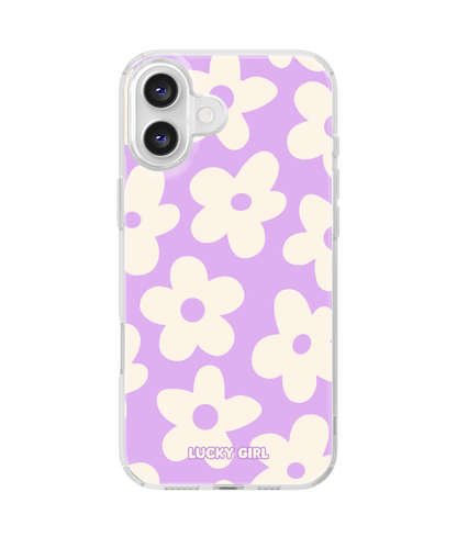 Lilac Big Blooms Clear Case Insert