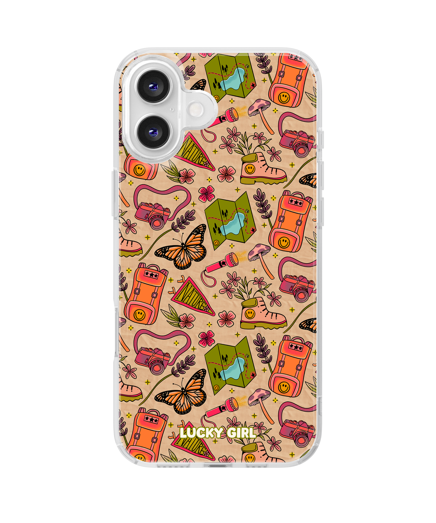 Happy Camper Clear Case Insert