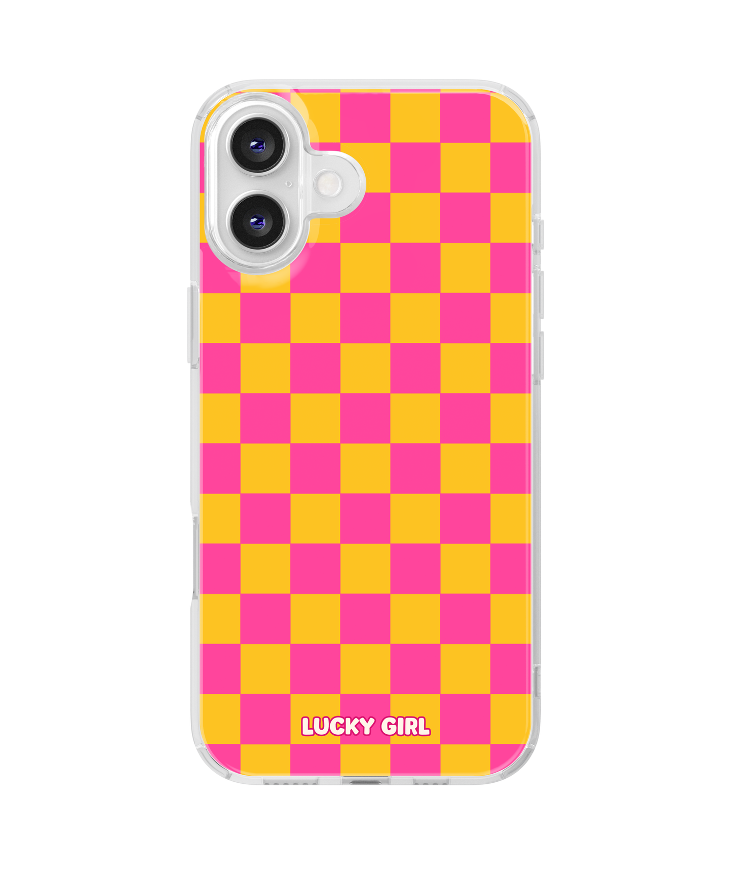 Pink Lemonade Checkers Clear Case Insert
